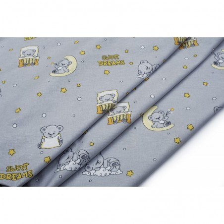 Σετ Σεντόνια Κούνιας 3 Τεμαχίων Dimcol Sweet Dreams 552 Grey 120x160