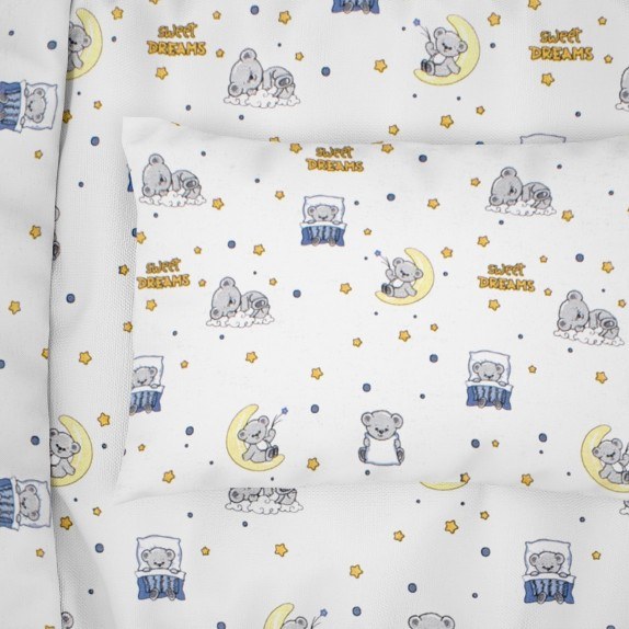 Παιδική Μαξιλαροθήκη Dimcol Sweet Dreams 554 White-Sky...