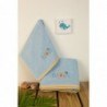 Σετ Βρεφικές Πετσέτες 2 Τεμαχίων Dimcol Baby Bear 161 Σιέλ 30x50 και 70x140