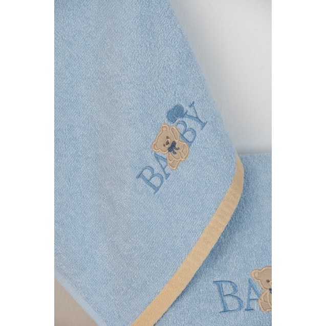 Σετ Βρεφικές Πετσέτες 2 Τεμαχίων Dimcol Baby...