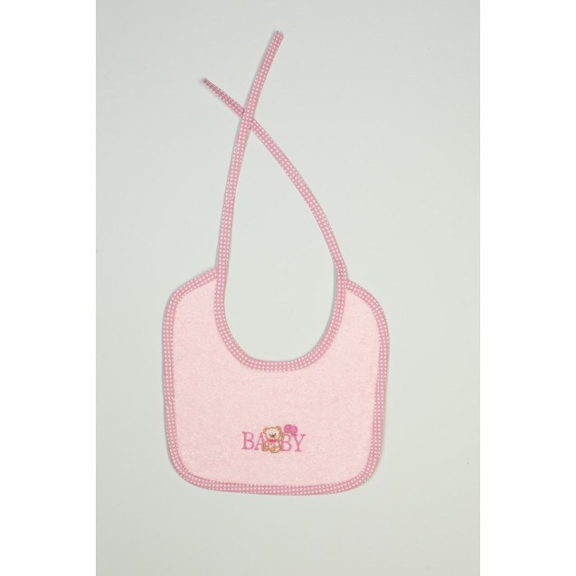 Σαλιάρα Dimcol Baby Bear 162 Ροζ 25x25