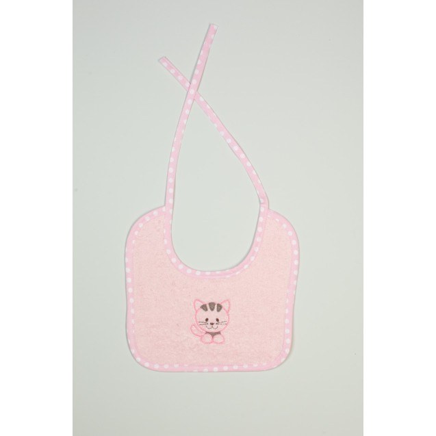 Σαλιάρα Dimcol Kitty 136 Ροζ 25x25