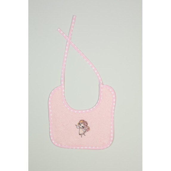 Σαλιάρα Dimcol Little Angel 141 Ροζ 25x25