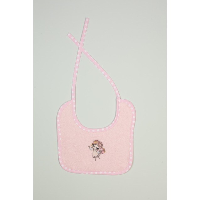 Σαλιάρα Dimcol Little Angel 141 Ροζ 25x25