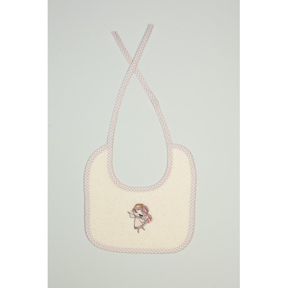 Σαλιάρα Dimcol Little Angel 143 Εκρού 25x25