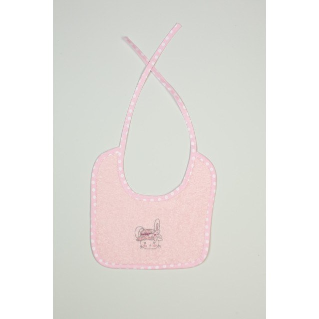 Σαλιάρα Dimcol Rabbit Girl 146 Ροζ 25x25