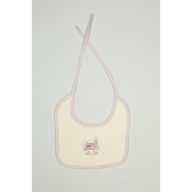 Σαλιάρα Dimcol Rabbit Girl 148 Εκρού 25x25