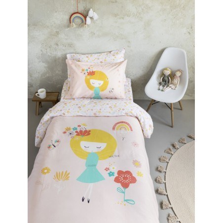 Σετ Παιδική Παπλωματοθήκη Μονή 2 Τεμαχίων Nima Fairy Love 160x240