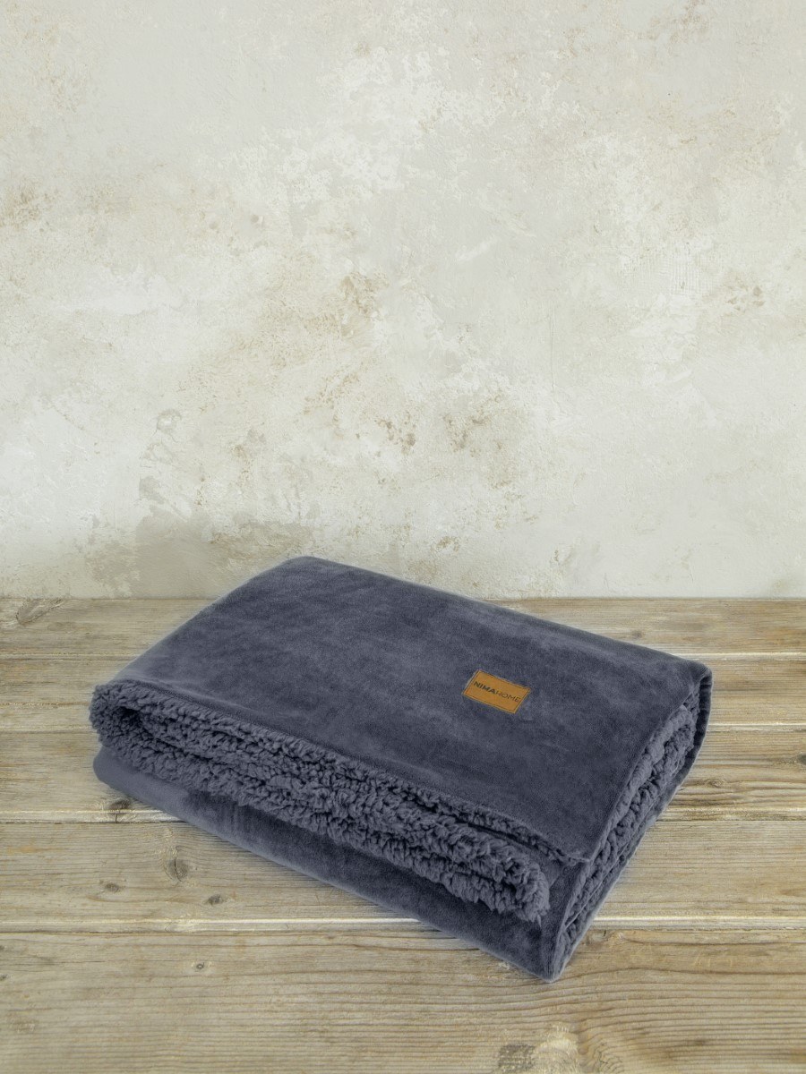 Κουβέρτα Καναπέ Nima Nuan Dark Gray 130x170
