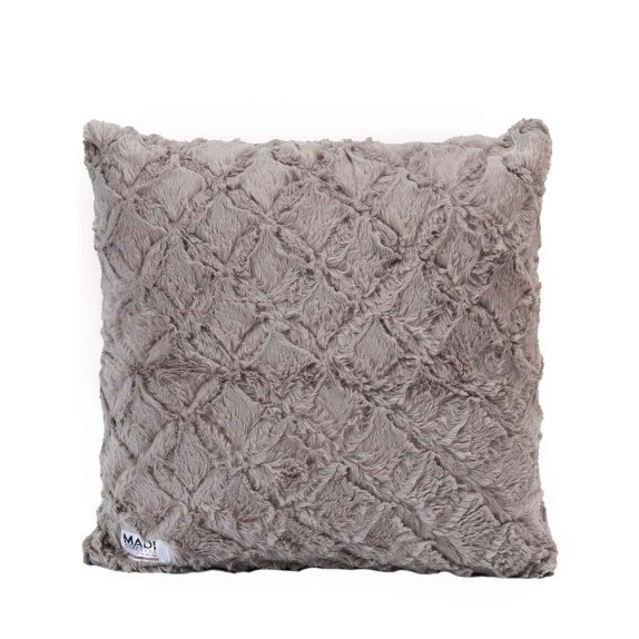 Μαξιλαροθήκη Διακόσμησης Γούνινη Madi Oblong Taupe 50x50