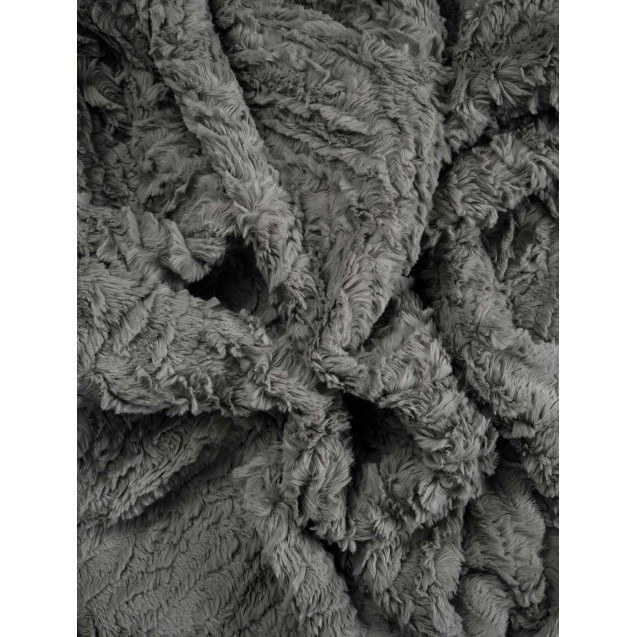 Ριχτάρι Γούνινο Τριθέσιου Madi Soggy Grey 180x300