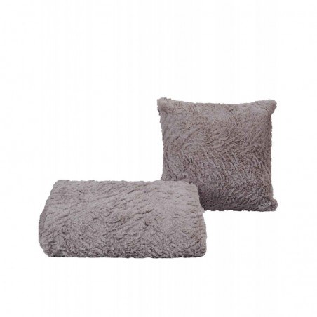 Ριχτάρι Γούνινο Διθέσιου Madi Soggy Taupe 180x250