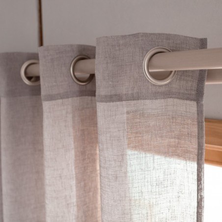 Κουρτίνα Με Τρουκς Gofis Home Combe Shadow Grey AW24 502/48 200x280