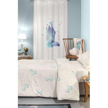 Παιδική Κουρτίνα Saint Clair Soft-Touch Pinto Aqua 160x240