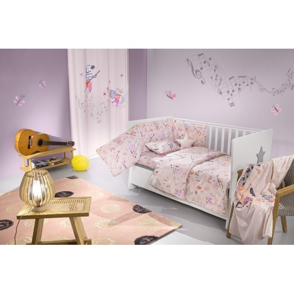 Σετ Σεντόνια Κούνιας 3 Τεμαχίων Saint Clair Jazz Lilac...