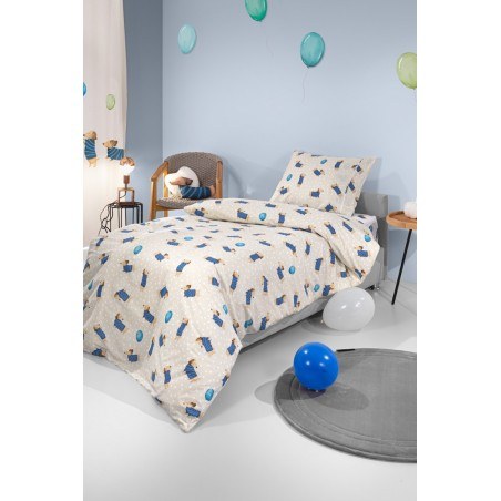 Σετ Παιδικά Σεντόνια Μονά 3 Τεμαχίων Saint Clair Pet Blue 165x250