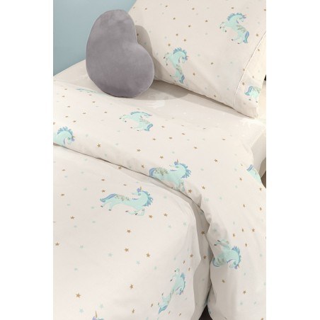 Σετ Παιδικά Σεντόνια Μονά 3 Τεμαχίων Saint Clair Pinto Aqua 165x250