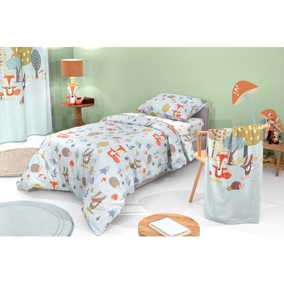 Σετ Παιδικά Σεντόνια Μονά 3 Τεμαχίων Saint Clair Timber...