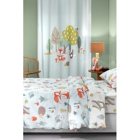 Σετ Παιδικά Σεντόνια Μονά 3 Τεμαχίων Saint Clair Timber Mint 165x250