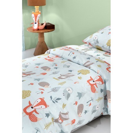 Σετ Παιδικά Σεντόνια Μονά 3 Τεμαχίων Saint Clair Timber Mint 165x250