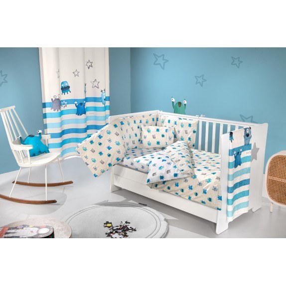 Σετ Κούνιας 3 Τεμαχίων Saint Clair Monsters Blue