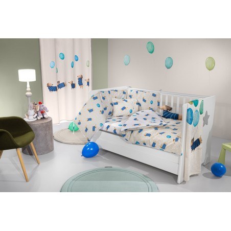 Σετ Κούνιας 3 Τεμαχίων Saint Clair Pet Blue