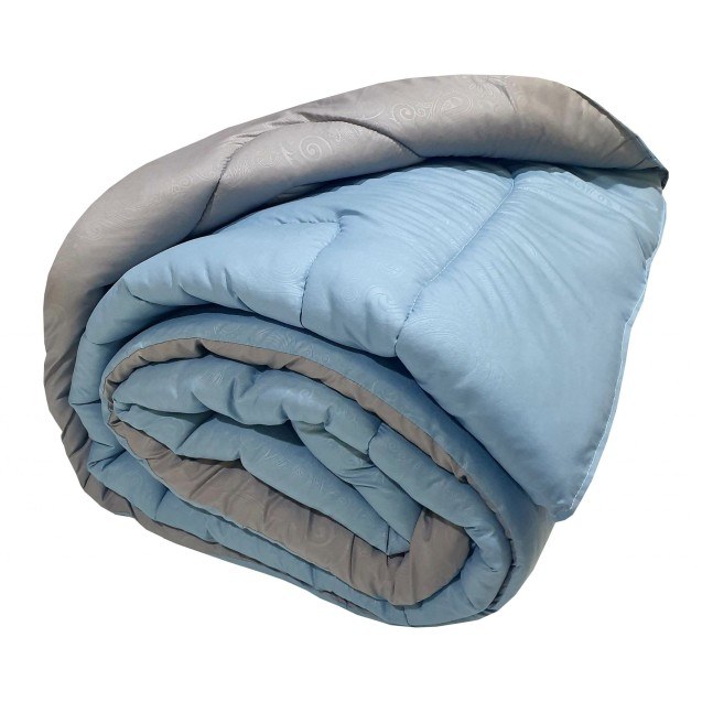 Πάπλωμα Μονό ΚΟΜΒΟΣ Embossed Grey-Petrol 160x240