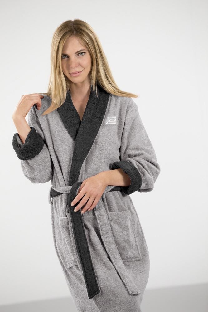 Μπουρνούζι Duo Black Medium