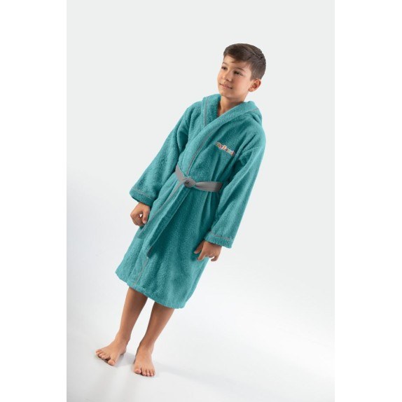 Παιδικό Μπουρνούζι Kiddies Petrol για ετών 4-6