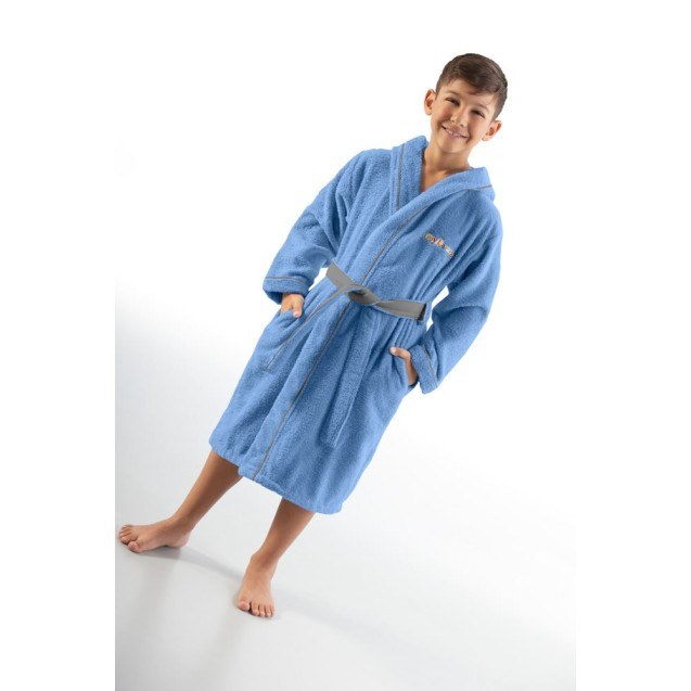 Παιδικό Μπουρνούζι Kiddies Blue για ετών 6-8
