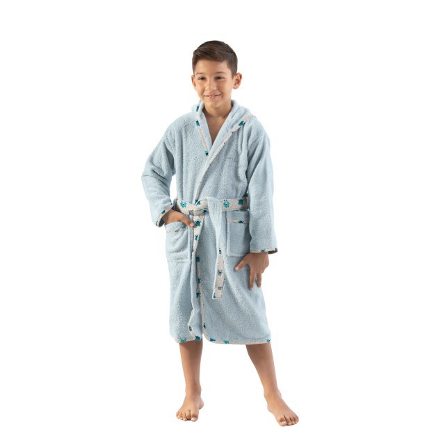 Παιδικό Μπουρνούζι Monsters Blue 4-6 ετών