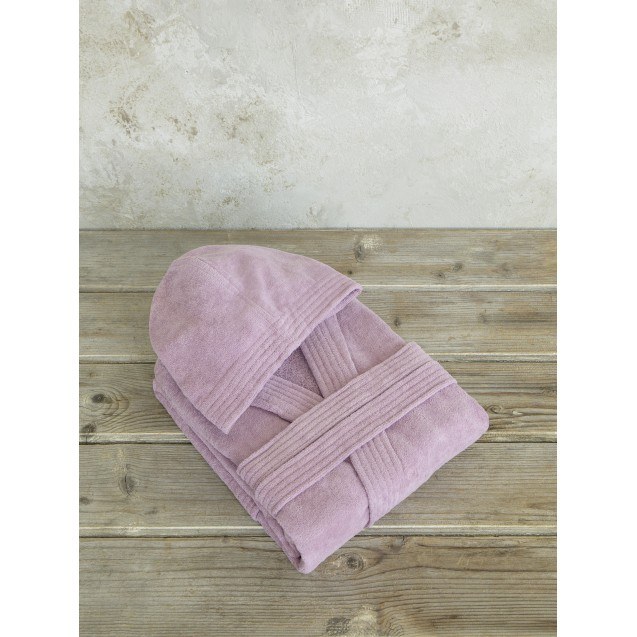 Μπουρνούζι με κουκούλα Zen - Small - Pale Mauve