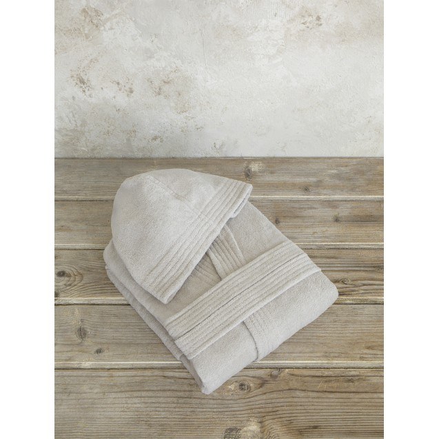 Μπουρνούζι με κουκούλα Zen - Medium - Oat Beige