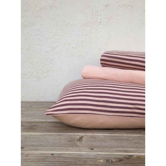 Σετ Σεντόνια Υπέρδιπλα με Λάστιχο Nima - Suave Dark Pink...