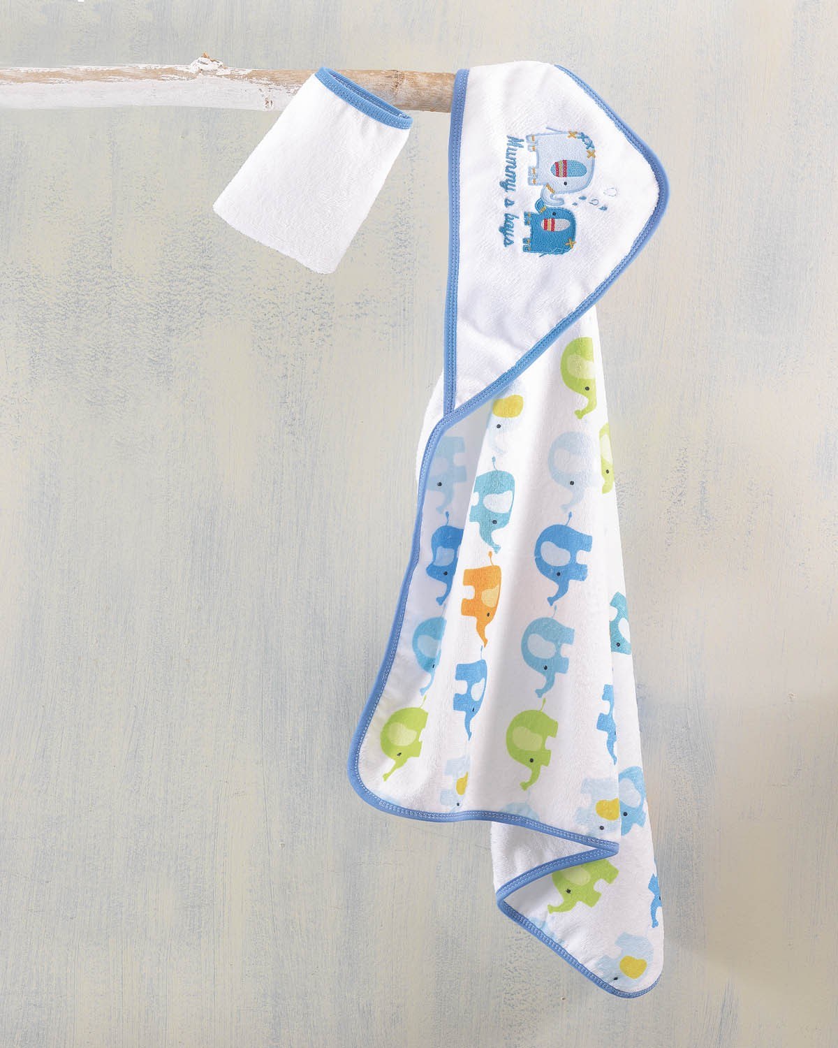 BLUE ELEPHANT - ΣΕΤ ΚΑΠΑ-ΓΑΝΤΑΚΙ ΒΡΕΦΙΚΗ ΣΕ ΣΑΚΟΥΛΑ