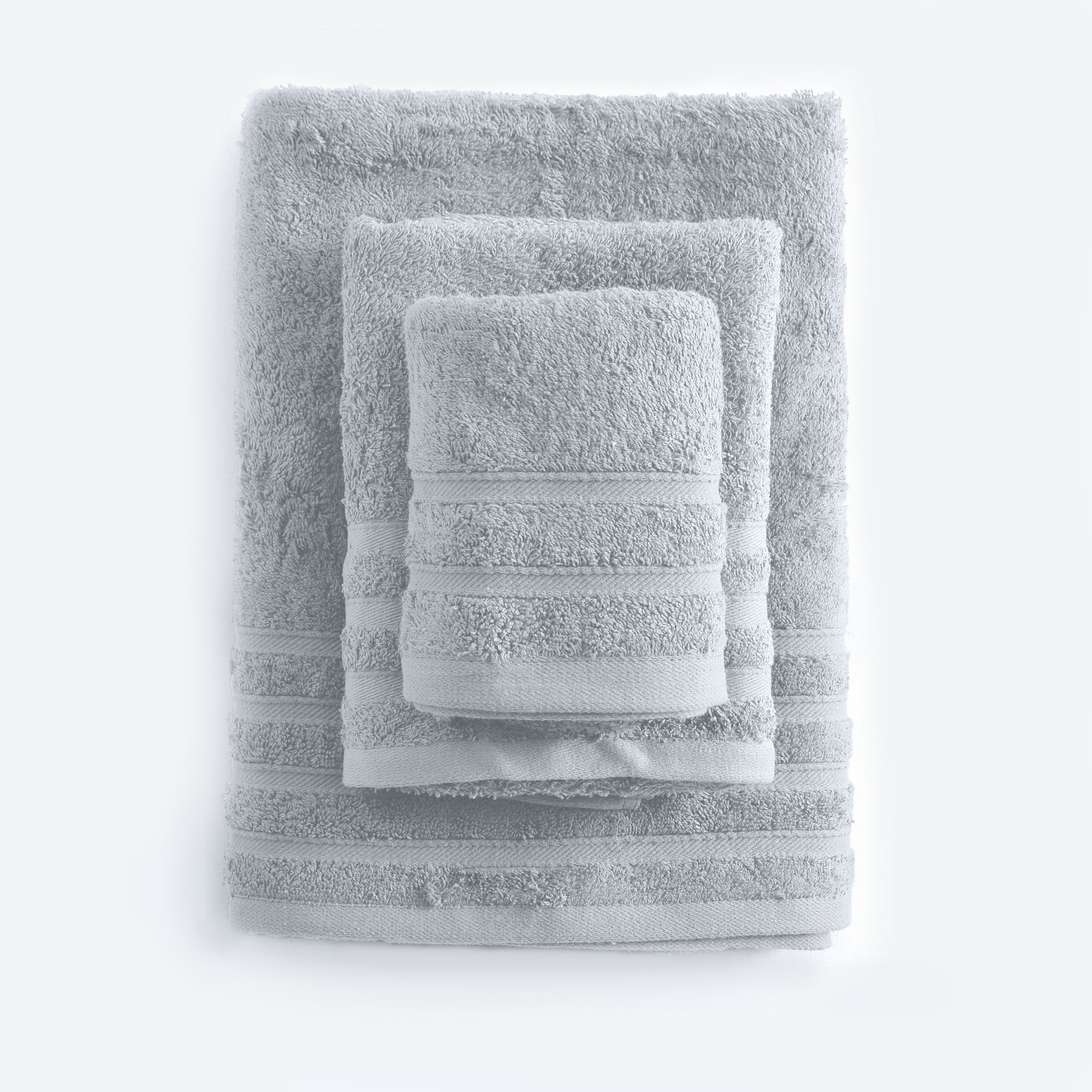 LAGOON - ΠΕΤΣΕΤΑ 100% ΒΑΜΒΑΚΙ ΠΕΝΙΕ 470gsm ΓΚΡΙ ΑΝΟΙΧΤΟ ΣΕΤ 5 ΤΕΜΑΧΙΩΝ (2 40X60 - 2 50X90 - 1 70X140)