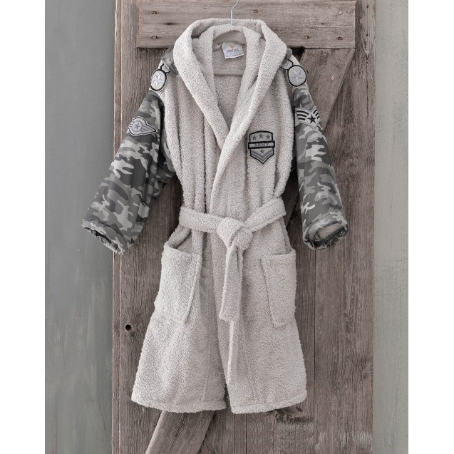 ARMY - ΜΠΟΥΡΝΟΥΖΙ ΠΑΙΔΙΚΟ ΜΕ ΚΟΥΚΟΥΛΑ ΓΚΡΙ 7-8