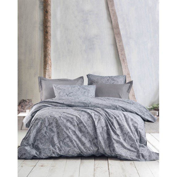 LOVETTA ΓΚΡΙ - ΣΕΤ ΣΕΝΤΟΝΙΑ SYMBOL ΥΠΕΡΔΙΠΛΟ (230Χ270 -...