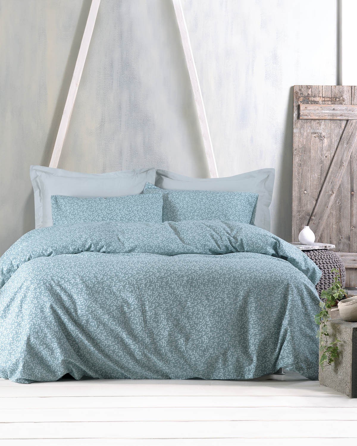 MELROSE ΠΡΑΣΙΝΟ - ΣΕΤ ΣΕΝΤΟΝΙΑ ΦΑΝΕΛΕΝΙΑ ΥΠΕΡΔΙΠΛΟ (230X260)