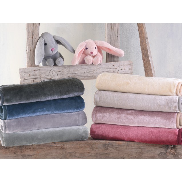 VELOUR ΜΠΛΕ - ΠΑΙΔΙΚΗ ΚΟΥΒΕΡΤΑ ΒΕΛΟΥΤΕ