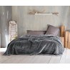 VELOUR ΓΚΡΙ ΣΚΟΥΡΟ - ΚΟΥΒΕΡΤΑ ΒΕΛΟΥΤΕ ΥΠΕΡΔΙΠΛΟ (220Χ240)