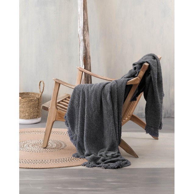 BECKETT - ΡΙΧΤΑΡΙ 180X330 ΓΚΡΙ ΣΚΟΥΡΟ