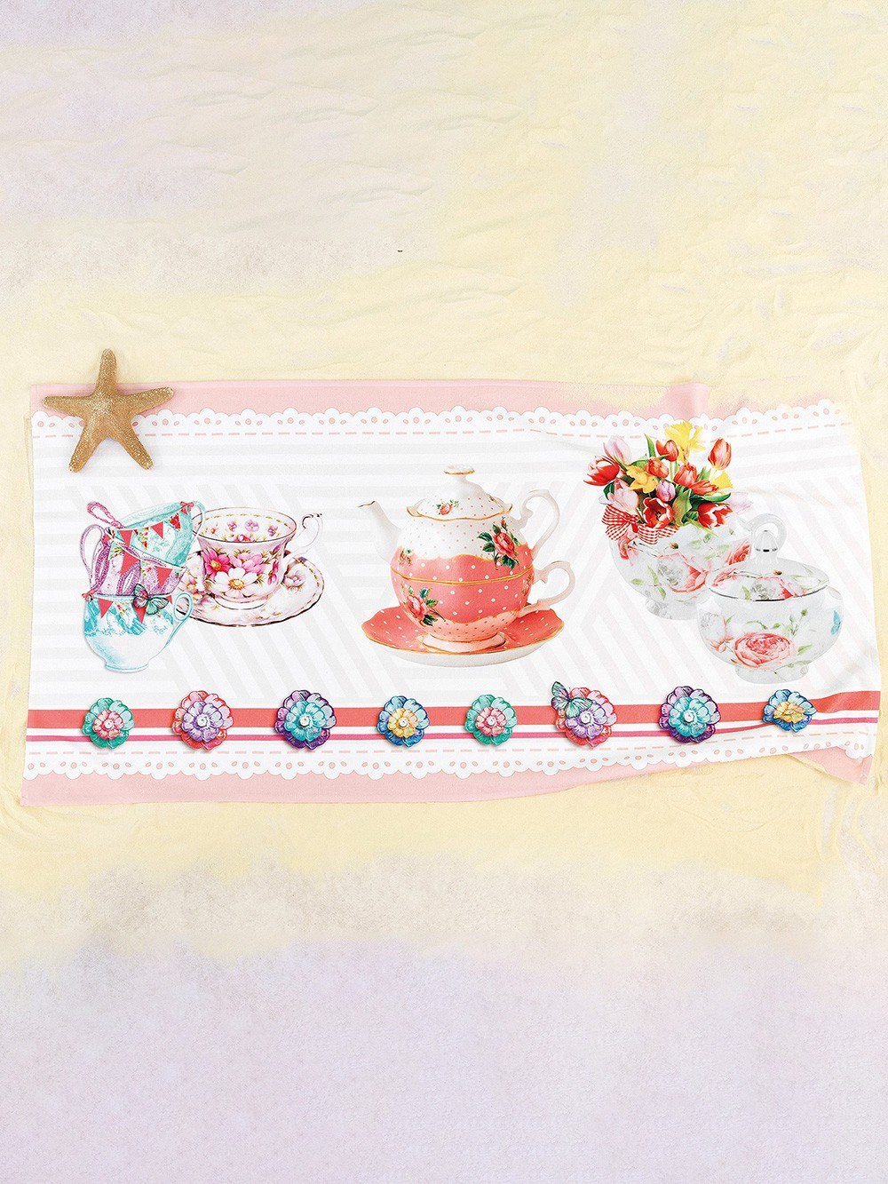 Πετσέτα Θαλάσσης Palamaiki Digital Print 75X150 Yh059