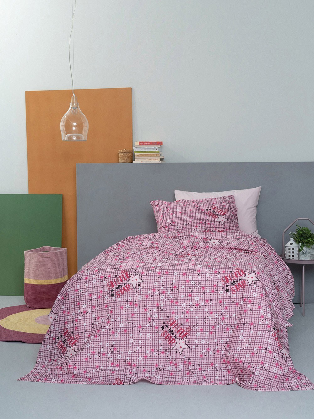 Πάπλωμα Μονό Palamaiki Φωσφοριζέ 160X240 Cluster Lilac