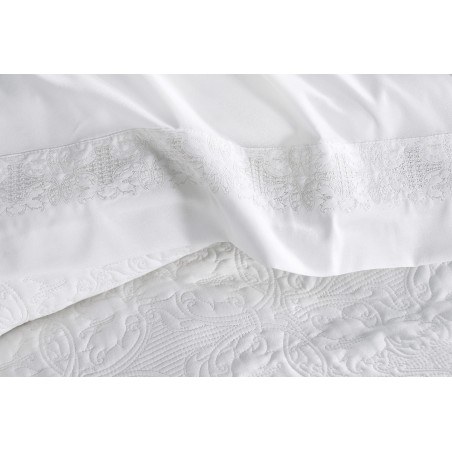 IRINA - ΣΕΤ ΚΟΥΒΕΡΛΙ ΕΚΡΟΥ ΣΕΤ 3 ΤΕΜΑΧΙΑ (1 235X250 - 2 50X70)