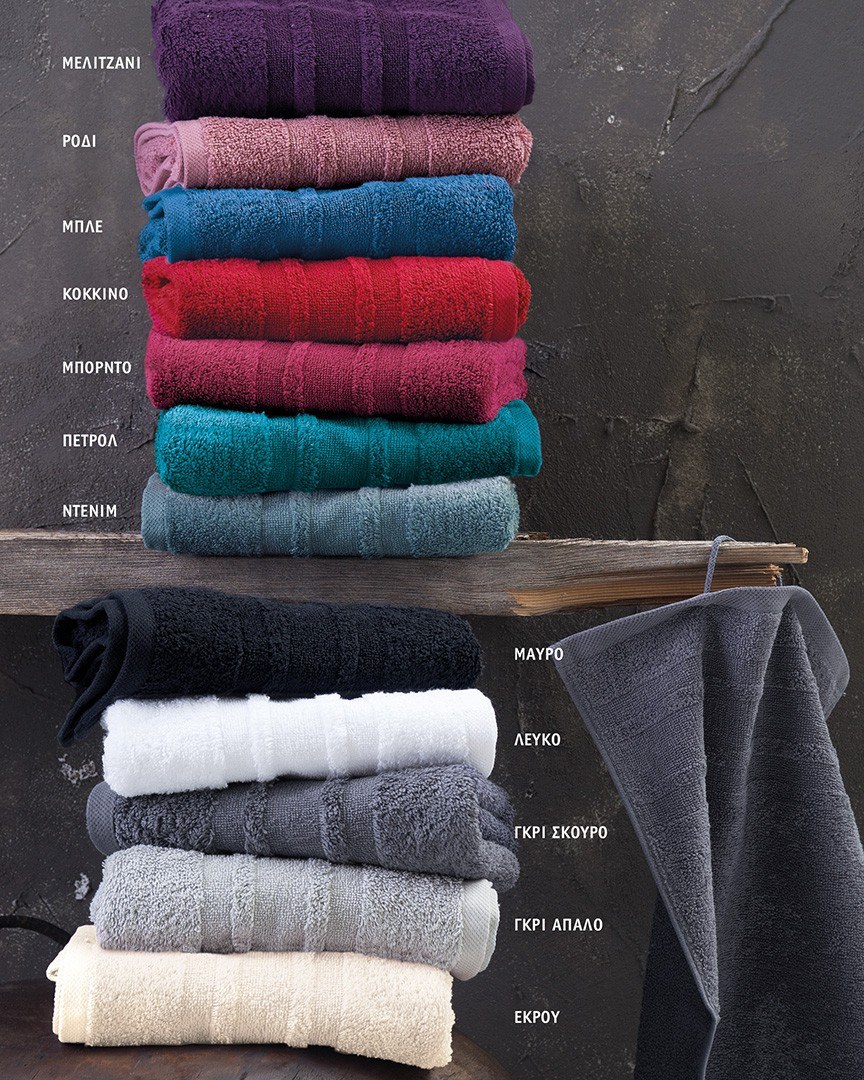 LAURA - ΠΕΤΣΕΤΑ ΜΑΥΡΟ ΣΕΤ 5 ΤΕΜΑΧΙΩΝ (2 30X50 - 2 50X90 - 1 70X140) ΣΕ ΣΑΚΟΥΛΑ