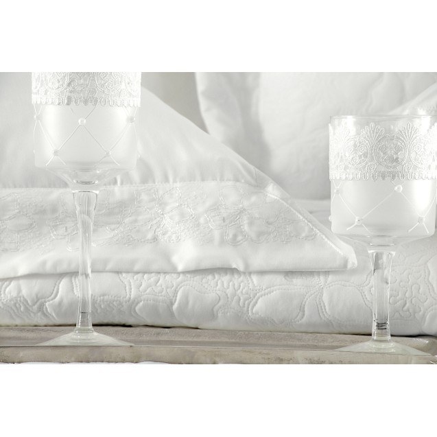 TABITHA - ΣΕΤ ΚΟΥΒΕΡΛΙ ΛΕΥΚΟ ΣΕΤ 3 ΤΕΜΑΧΙΑ (1...