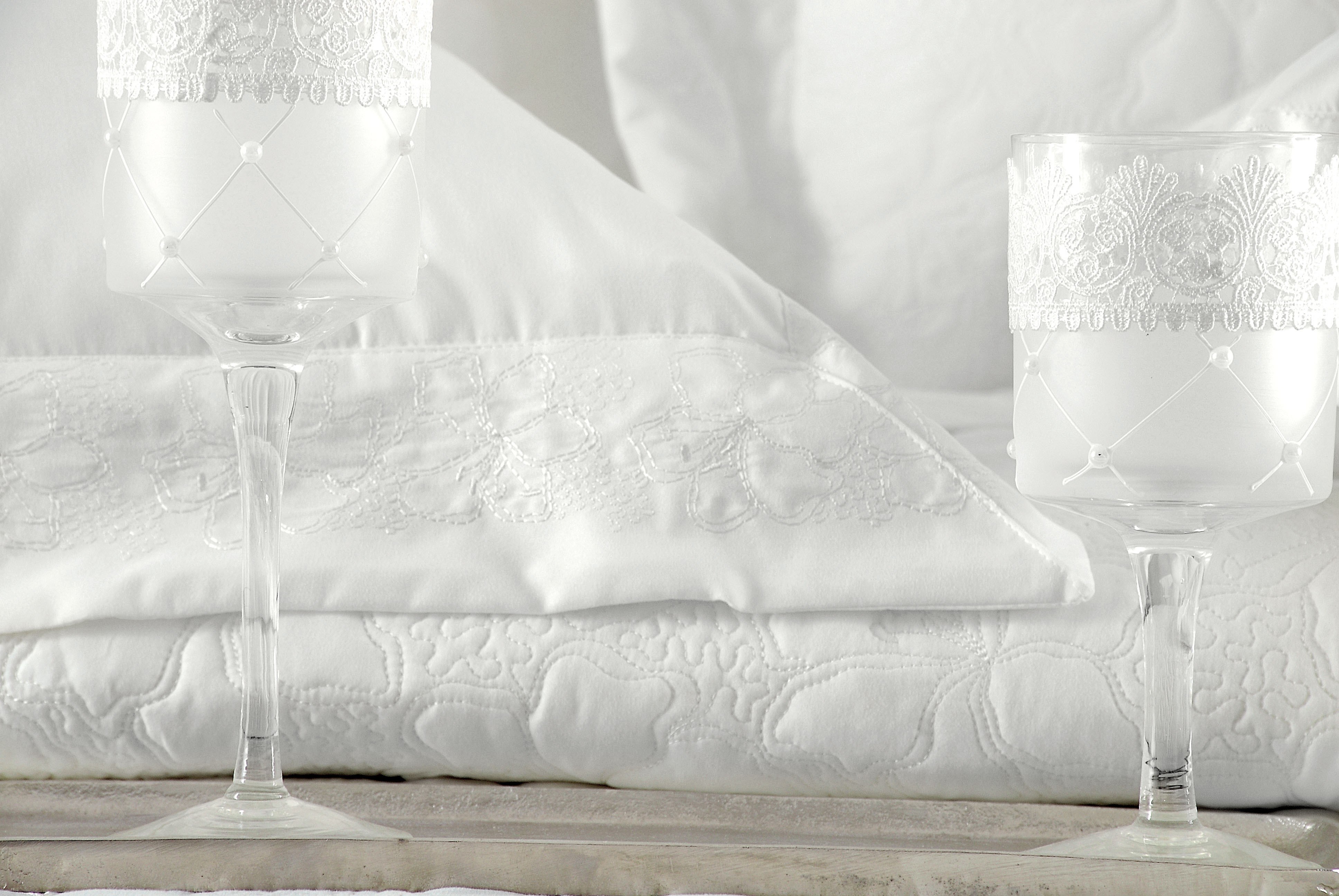 TABITHA - ΣΕΤ ΚΟΥΒΕΡΛΙ ΛΕΥΚΟ ΣΕΤ 3 ΤΕΜΑΧΙΑ (1 235X250 - 2 50X70)