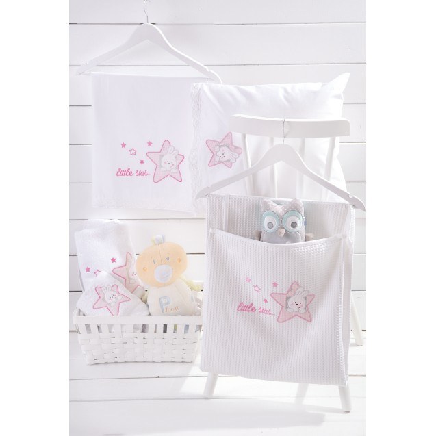 ASTRO ΡΟΖ - KOYBEΡΤΑ ΠΙΚΕ ΜΕ ΚΕΝΤΗΜΑ (110Χ140)