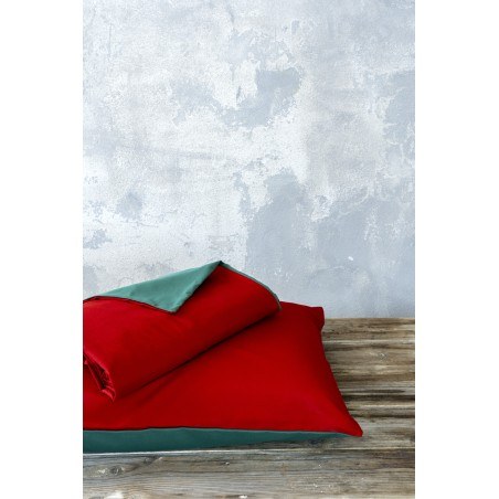 Σετ Παπλωματοθήκη Μονή Nima Abalone - Red / Green 160x240